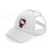 hello kitty jogging white trucker hat