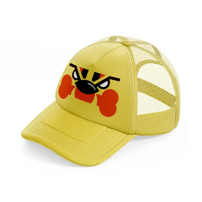 cleveland browns minimalistic-gold-trucker-hat