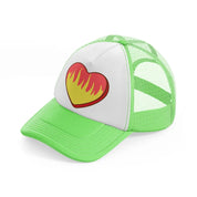 heart on fire-lime-green-trucker-hat