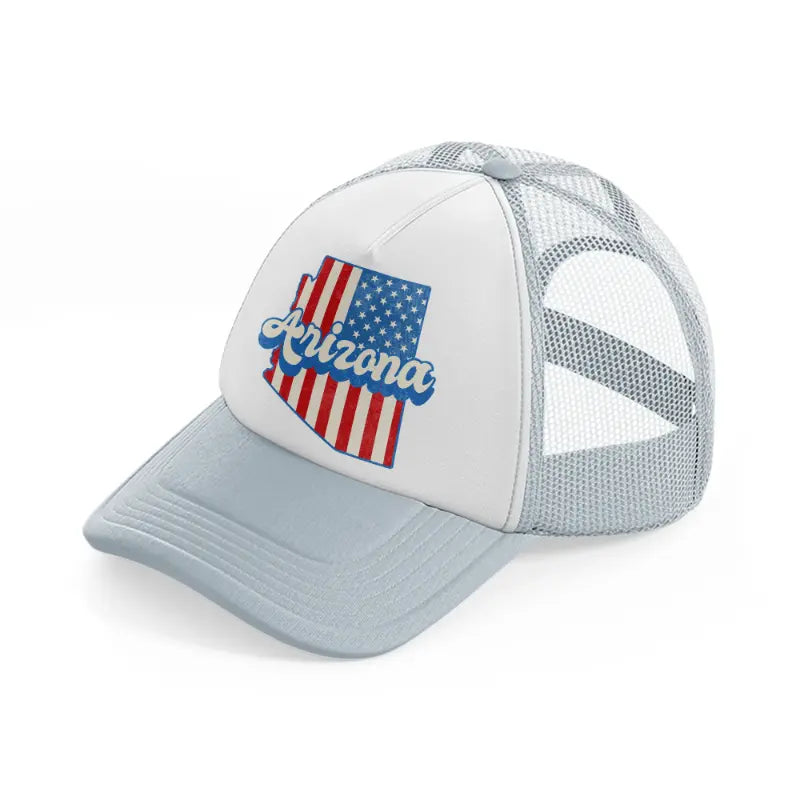 arizona flag-grey-trucker-hat