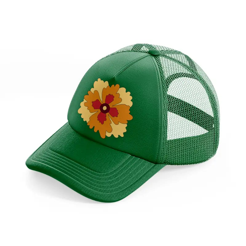 floral elements-13-green-trucker-hat