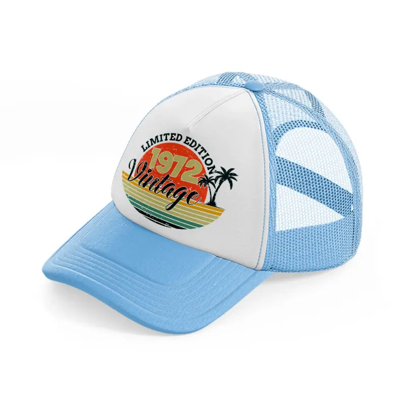 limited edition 1972 vintage-sky-blue-trucker-hat