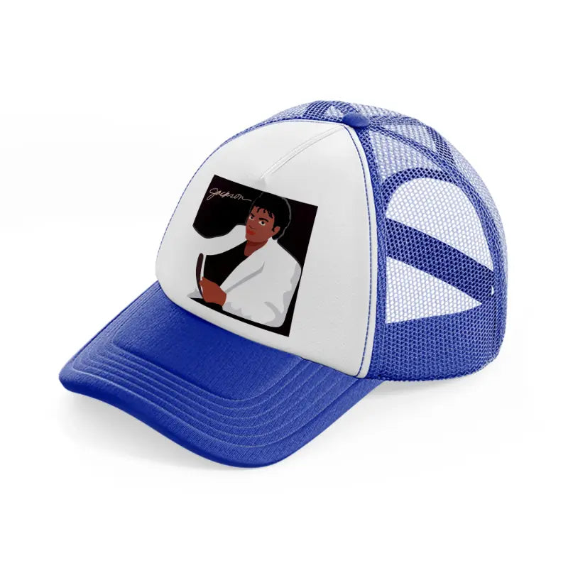 80s megabundle 90 blue and white trucker hat