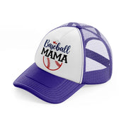 baseball mama red & blue-purple-trucker-hat