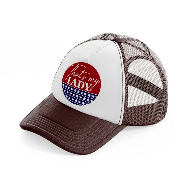 that's my lady-01-brown-trucker-hat