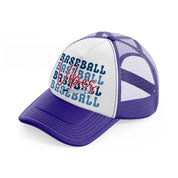 baseball vibes baseball-purple-trucker-hat