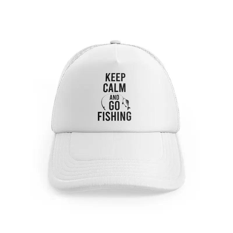 Keep Calm And Go Fishingwhitefront-view