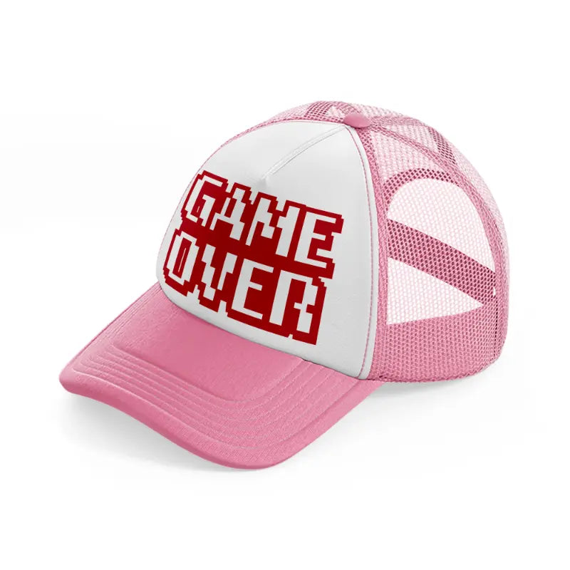 80s megabundle 21 pink and white trucker hat