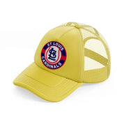 st louis cardinals vintage badge-gold-trucker-hat