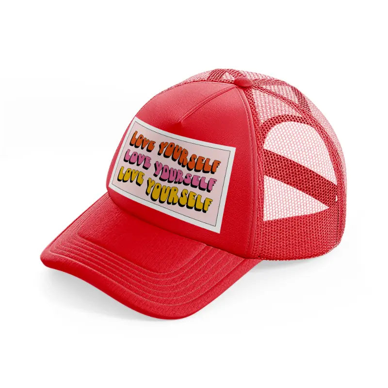 love quotes 06 red trucker hat