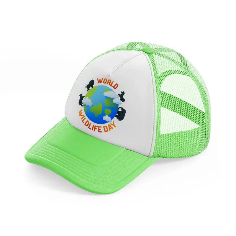 world-wildlife-day (1)-lime-green-trucker-hat