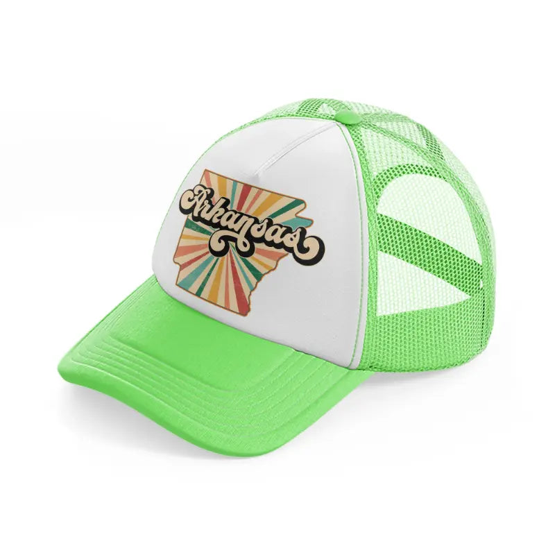 arkansas-lime-green-trucker-hat