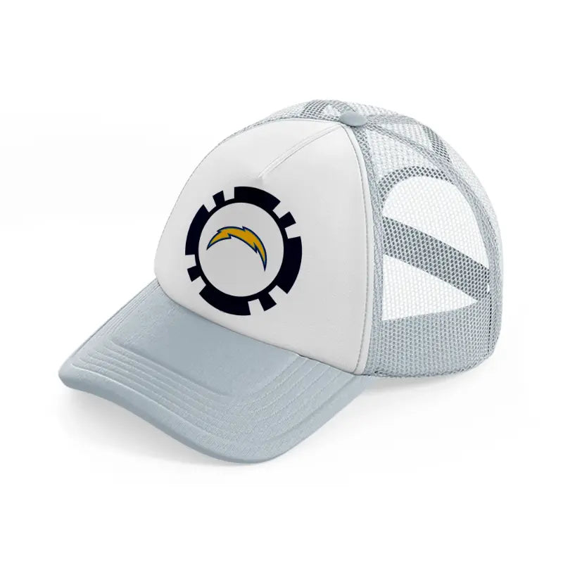 los angeles chargers supporter-grey-trucker-hat