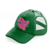 rise and slay-green-trucker-hat