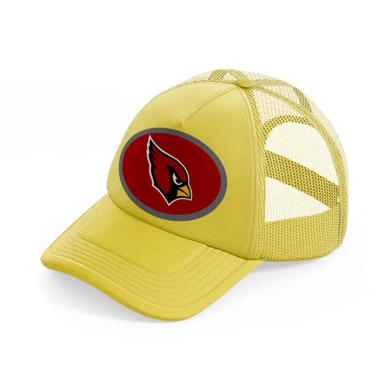 arizona cardinals small logo-gold-trucker-hat