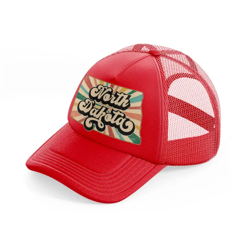 north dakota-red-trucker-hat