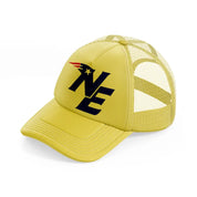 ne patriots-gold-trucker-hat