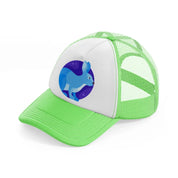 chinese zodiac (7) lime green trucker hat