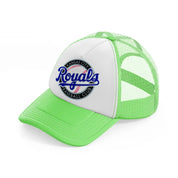 kansas city royals baseball club-lime-green-trucker-hat
