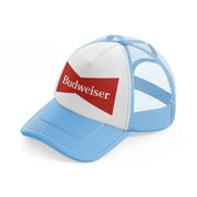 old budweiser-sky-blue-trucker-hat