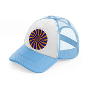 groovy 60s retro clipart transparent 18 sky blue trucker hat