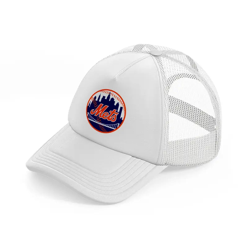 new york mets badge-white-trucker-hat