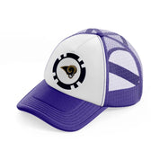 los angeles rams fan-purple-trucker-hat