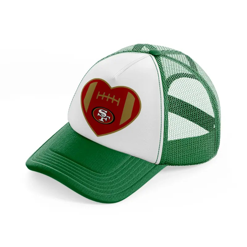 love 49ers-green-and-white-trucker-hat