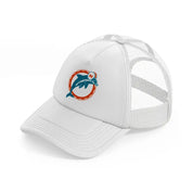 miami dolphins lover white trucker hat