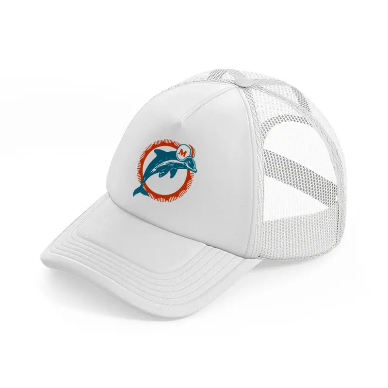 miami dolphins lover-white-trucker-hat