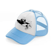 kissing mice-sky-blue-trucker-hat