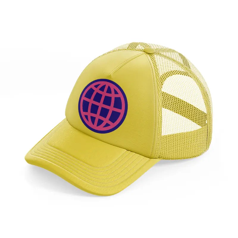 groovy 60s retro clipart transparent 02 gold trucker hat