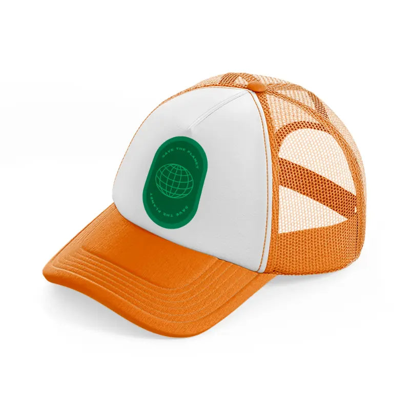 icon17 orange trucker hat