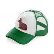 020 rabbit green and white trucker hat