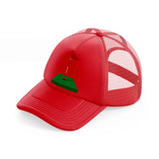red flag cartoon-red-trucker-hat
