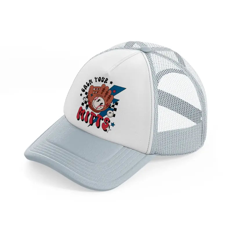 calm your mitts-grey-trucker-hat