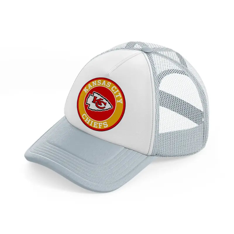 kansas city chiefs-grey-trucker-hat