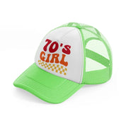 70's girl-lime-green-trucker-hat