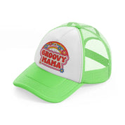 groovy mama 70 lime green trucker hat