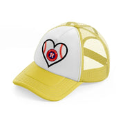 houston astros lover-yellow-trucker-hat