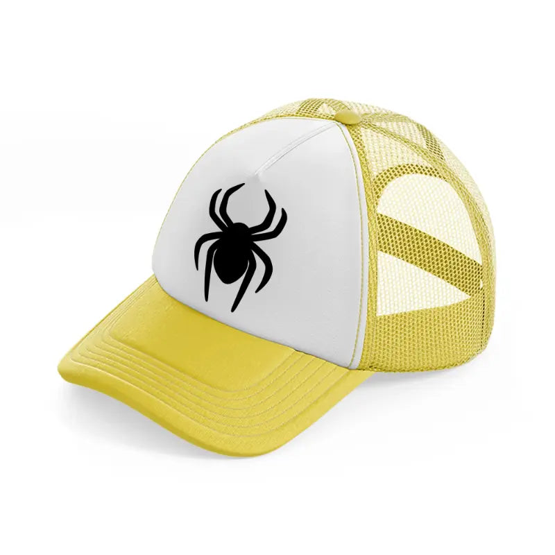 spider symbol-yellow-trucker-hat