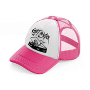 get in loser-neon-pink-trucker-hat
