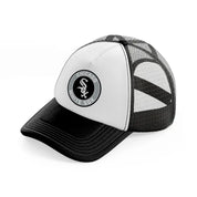 chicago white sox-black-and-white-trucker-hat