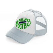 seahawks football-grey-trucker-hat
