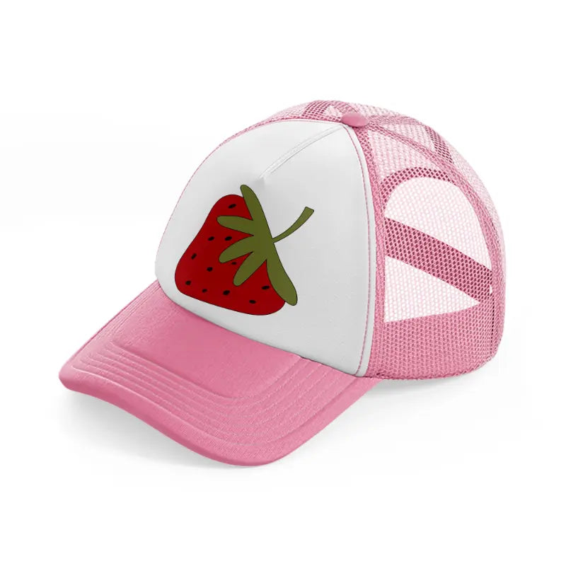 groovy elements-53-pink-and-white-trucker-hat