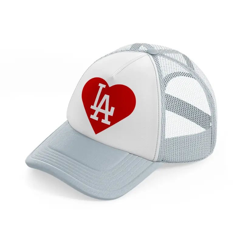 los angeles dodgers lover grey trucker hat