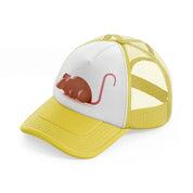 045 mouse yellow trucker hat