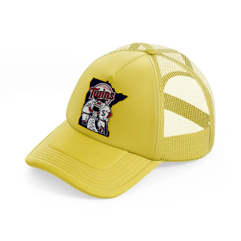 minnesota twins supporter-gold-trucker-hat