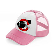 cleveland browns classic-pink-and-white-trucker-hat