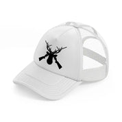 deer rifles-white-trucker-hat